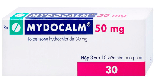 Viên nén Mydocalm 50mg Gedeon điều trị triệu chứng co cứng cơ sau đột quỵ (3 vỉ x 10 viên)